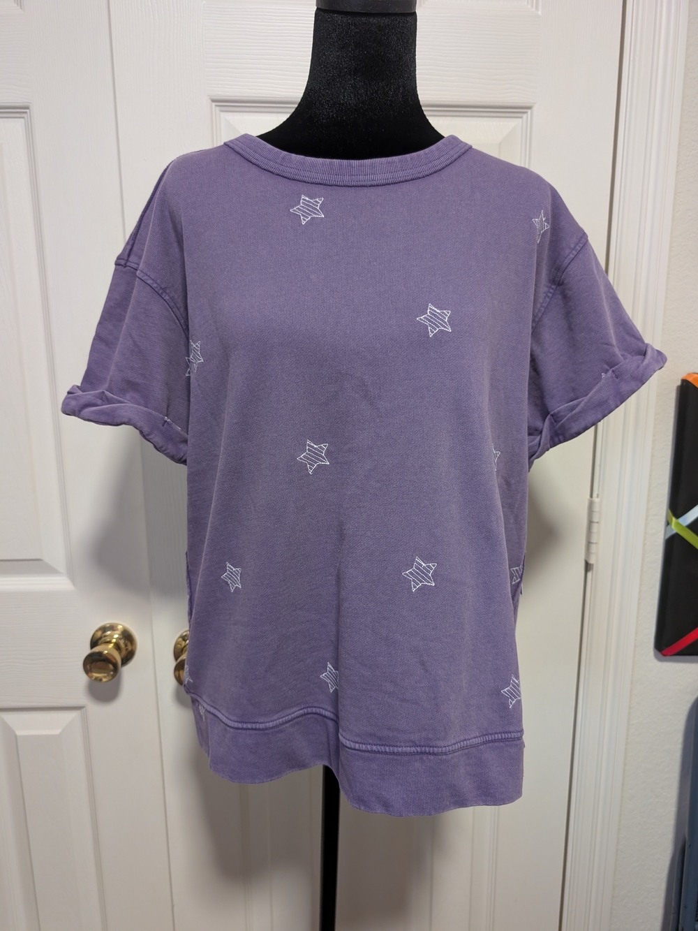 Westbound Purple Star Embroidered Short Sleeve Tee